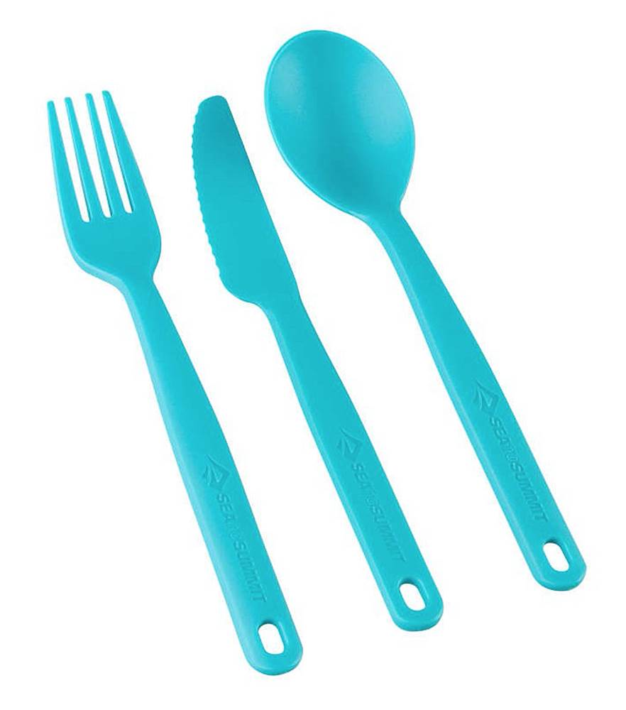 Sea To Summit Camp Cutlery - 3 Set - Pacific Blue - Find Your Feet Australia Hobart Launceston Tasmania