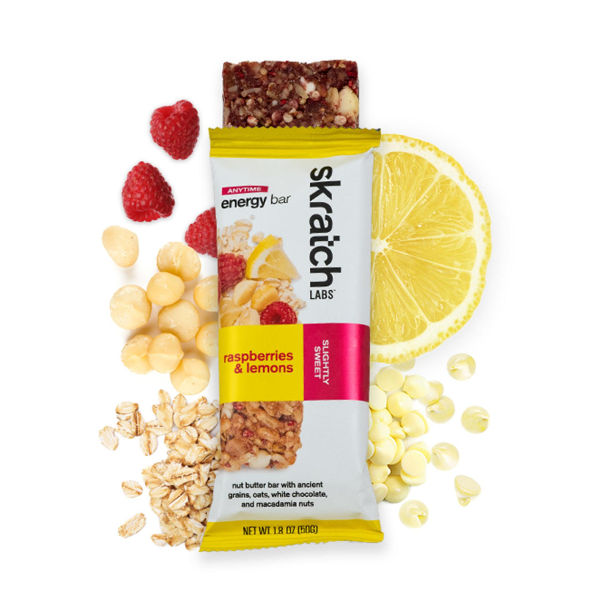 Skratch Labs Anytime Energy Bar - Raspberry & Lemons - Find Your Feet Australia Hobart Launceston Tasmania