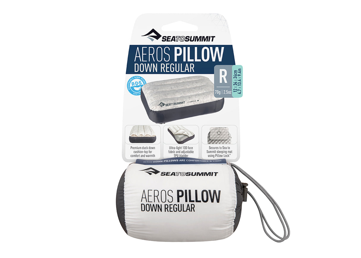 Sea To Summit Aeros Down Pillow - Find Your Feet Australia Hobart Launceston Tasmania