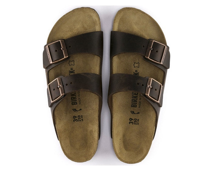 Birkenstock Arizona Nubuck Oiled/Suede Sandal Habana (Unisex) 052531 - Find Your Feet Australia Hobart Launceston Tasmania