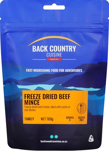Back Country Cuisine Freeze Dried Beef Mince - Find Your Feet Australia Hobart Launceston