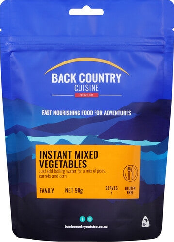 Back Country Cuisine Instant Mixed Vegetables - Find Your Feet Australia Hobart Launceston Tasmania