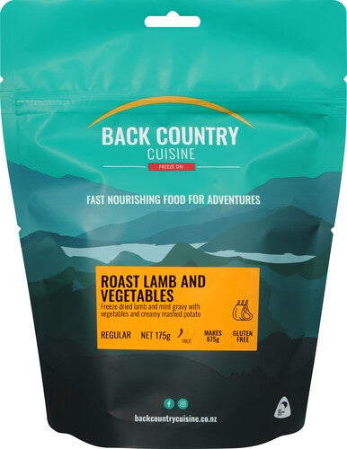 Back Country Cuisine Roast Lamb & Vegetables - Find Your Feet Australia Hobart Launceston Tasmania