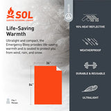 SOL Emergency Bivvy Survival with Rescue Whistle