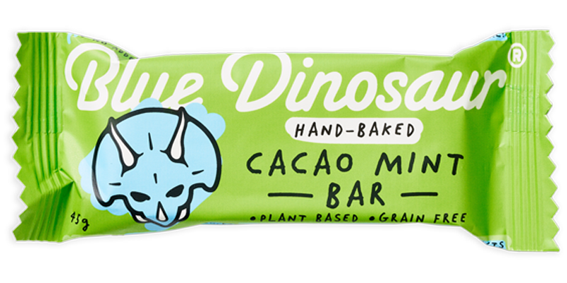 Blue Dinosaur Bar - Cacao Mint - Find Your Feet Australia Hobart Launceston Tasmania