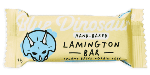 Blue Dinosaur Bar - Lamington - Find Your Feet Australia Hobart Launceston Tasmania