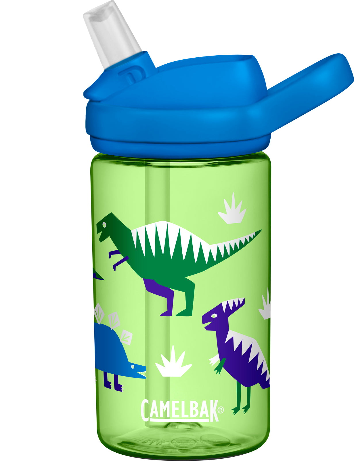 Camelbak Eddy+ Kids Bottle 400mL (Tritan Renew) - Hip Dinos - Find Your Feet Australia Hobart Launceston Tasmania