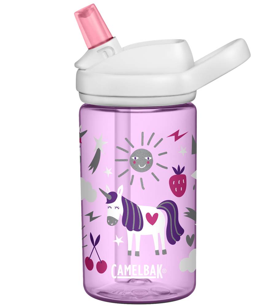 Camelbak Eddy+ Kids Bottle 400mL (Tritan Renew) - Unicorn Party - Find Your Feet Australia Hobart Launceston Tasmania