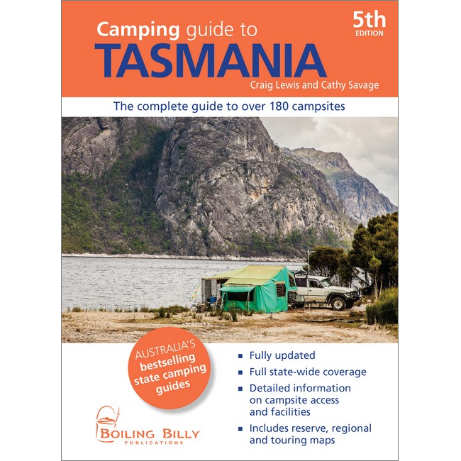 Camping Guide to Tasmania - C. Lewis & C. Savage (Book) - Find Your Feet Australia Hobart Launceston Tasmania