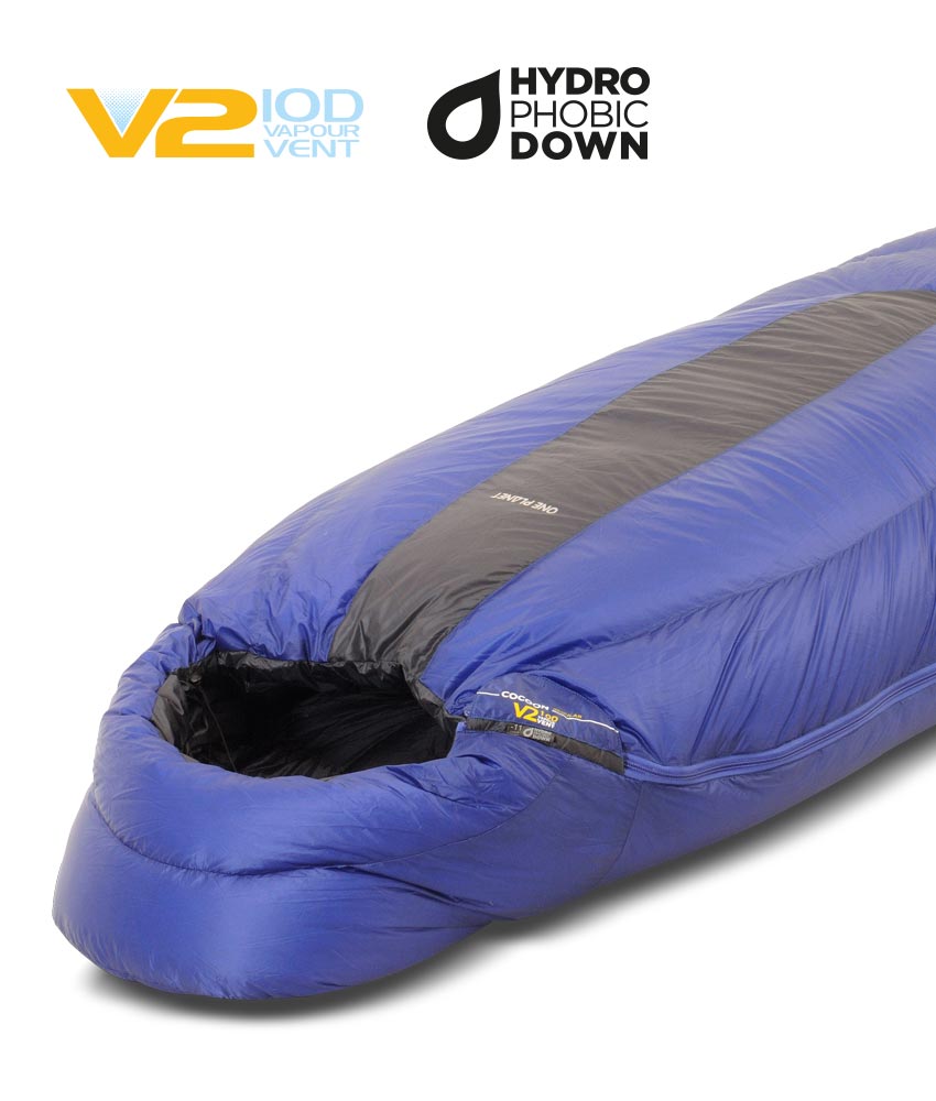 One Planet Cocoon -11 800+DWR Sleeping Bag - Blue Grey - Find Your Feet Australia Hobart Launceston Tasmania