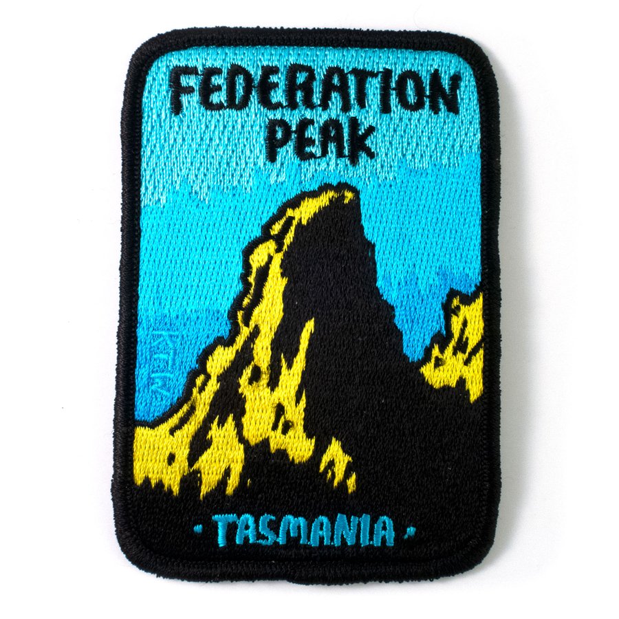 Keep Tassie Wild - Federation Peak Badge - Find Your Feet Australia Hobart Launceston Tasmania
