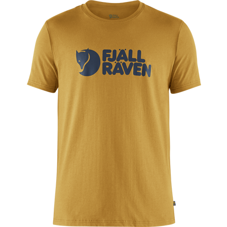 Fjallraven Logo T-Shirt (Men's) - Ochre - Find Your Feet Australia Hobart Launceston Tasmania