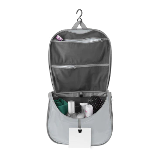 Sea To Summit Ultra-Sil Hanging Toiletry Bag - Find Your Feet Australia Hobart Launceston Tasmania - High Rise Grey Large
