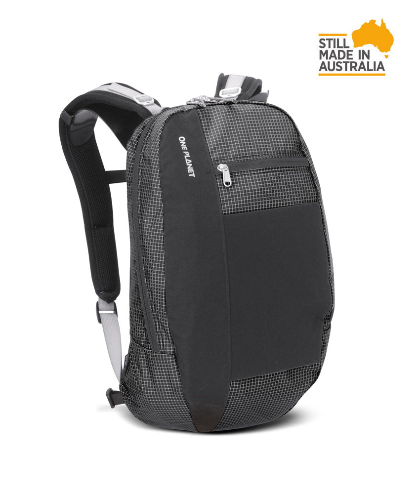 One Planet Hitchhiker 25L Backpack - Find Your Feet Australia Hobart Launceston Tasmania - Black