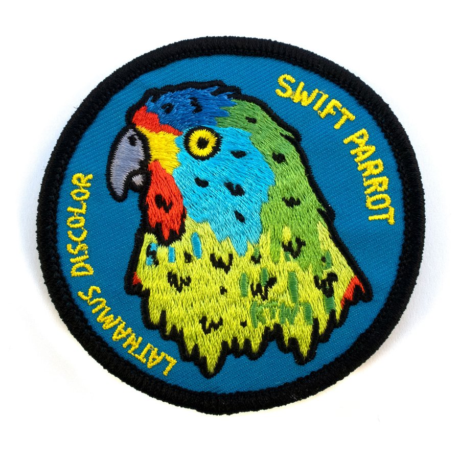 Keep Tassie Wild - Parrot Badge - Find Your Feet Australia Hobart Launceston Tasmania