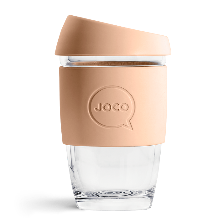 Joco Glass Reusable Coffee Cups 6oz - Amberlight - Find Your Feet Australia Hobart Launceston Tasmania