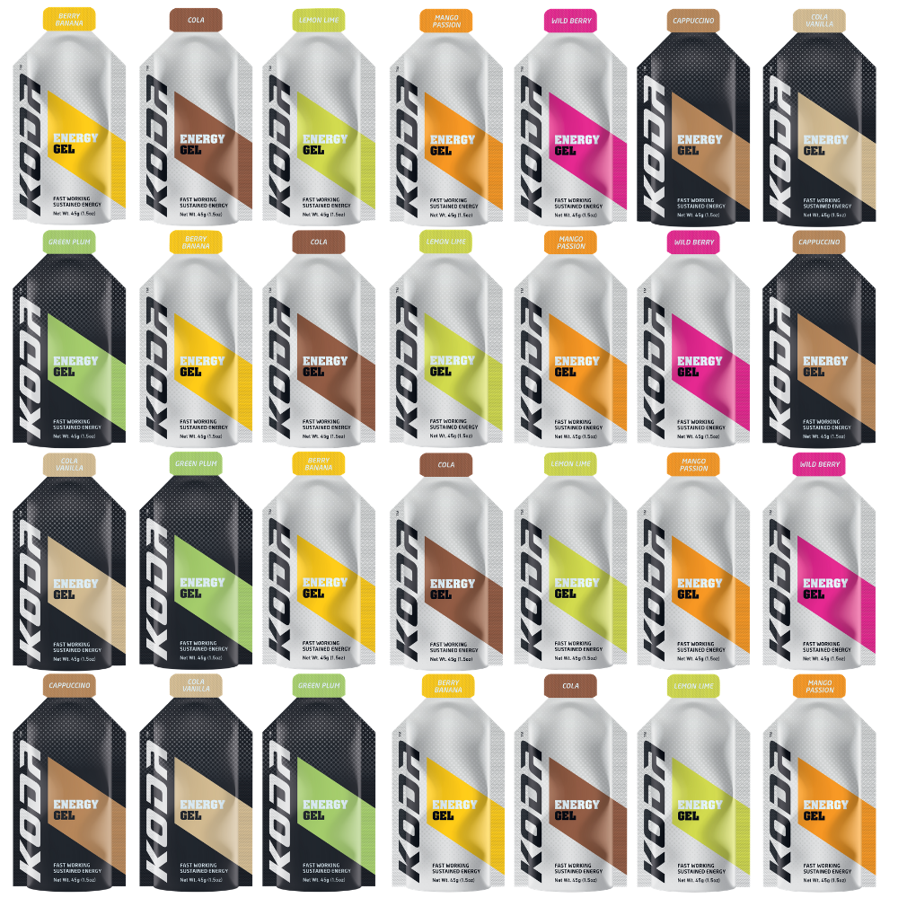 Koda Energy Gels Box Qty (24 Pack) - Find Your Feet Australia Hobart Launceston Tasmania