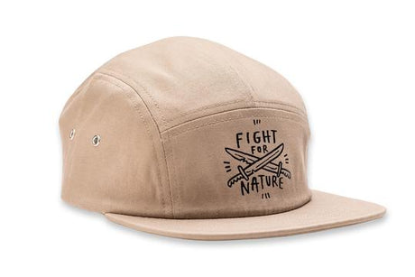 Keep Tassie Wild 5 Panel Cap - Khaki - Find Your Feet Australia Hobart Launceston Tasmania