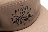 Keep Tassie Wild 5 Panel Cap - Khaki - Find Your Feet Australia Hobart Launceston Tasmania