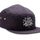 Keep Tassie Wild Fight For Nature 5 Panel Cap - Navy Blue