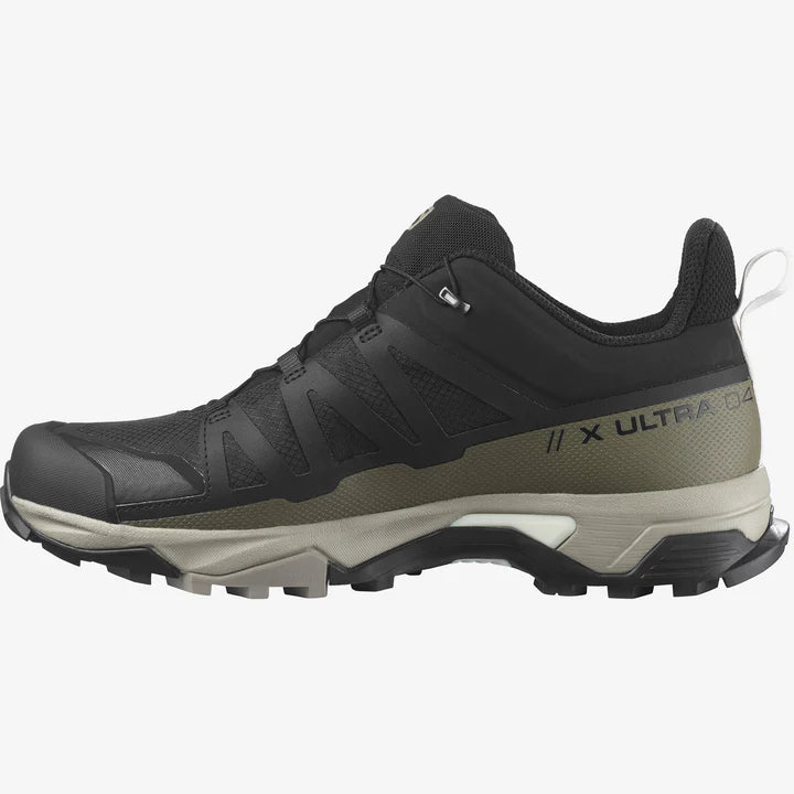 Salomon X Ultra 4 GTX Trail Hiking Shoe (Men's) Black/Vintage Kaki/Vanilla Ice - Find Your Feet Australia Hobart Launceston Tasmania