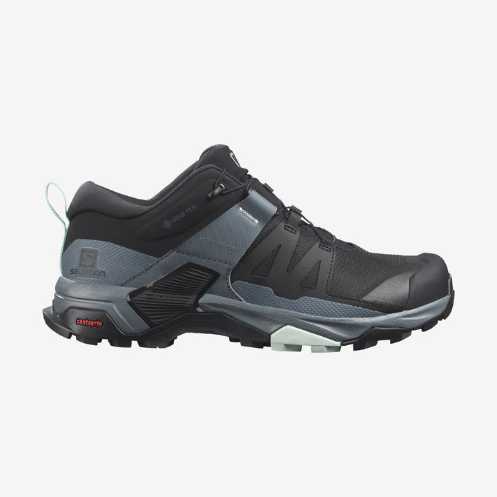 Salomon X Ultra 4 GTX Shoe (Women's) Black/Stormy Weather/Opal Blue - Find Your Feet Australia Hobart Launceston Tasmania