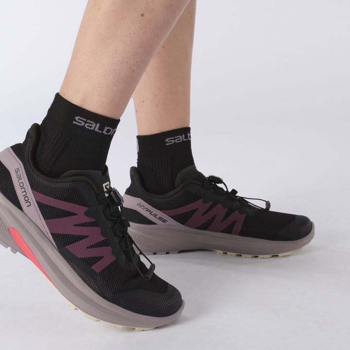 Salomon Hypulse Trail Running Shoes (Women's) Black/Quail/Rainy Day - Find Your Feet Australia Hobart Launceston Tasmania