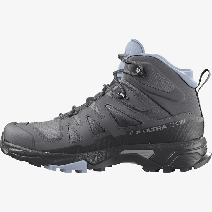 Salomon X Ultra 4 Mid GTX Trail Hiking Boot (Women's) Magnet/Black/Zen Blue - Find Your Feet Australia Hobart Launceston Tasmania