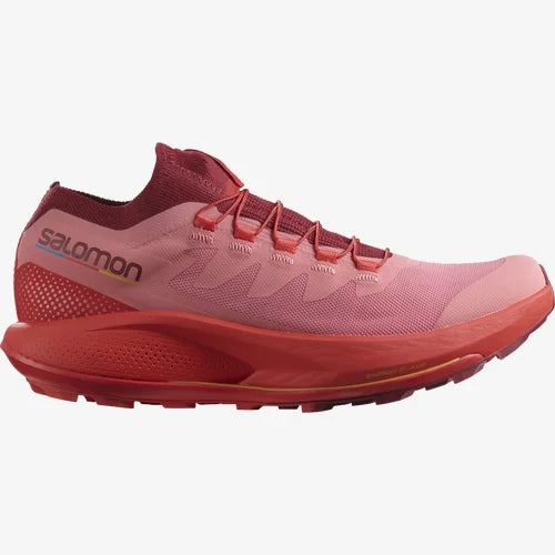 Salomon Pulsar Trail Pro Shoes (Women's) Tea Rose/Biking Red/Blazing Orange - Find Your Feet Australia Hobart Launceston Tasmania