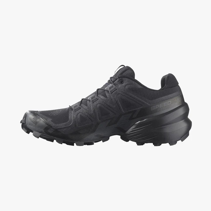 Salomon Speedcross 6 Shoes (Men's) Black/Black/Phantom - Find Your Feet Australia Hobart Launceston Tasmania