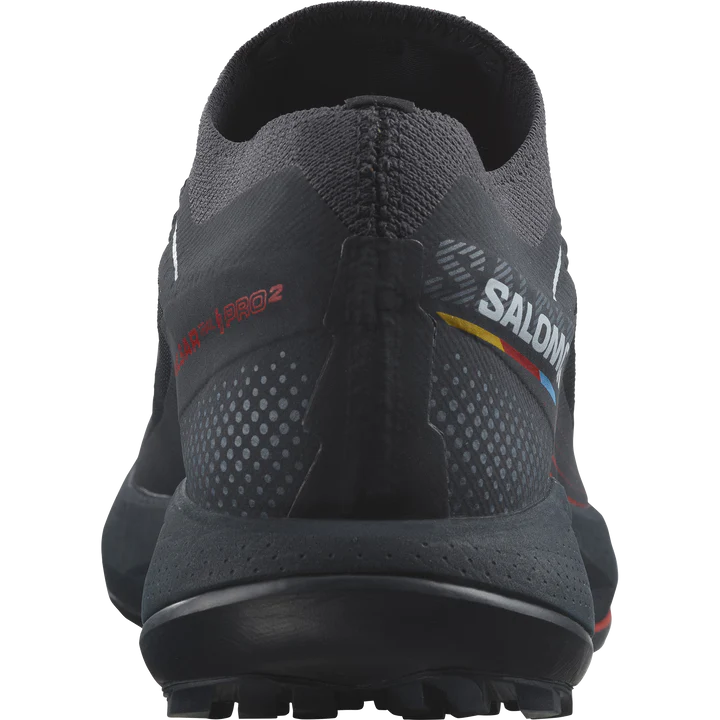 Salomon Pulsar Trail 2 Pro Shoe (Men's) Carbon/Fiery Red/Arctic Ice - Find Your Feet Australia Hobart Launceston Tasmania