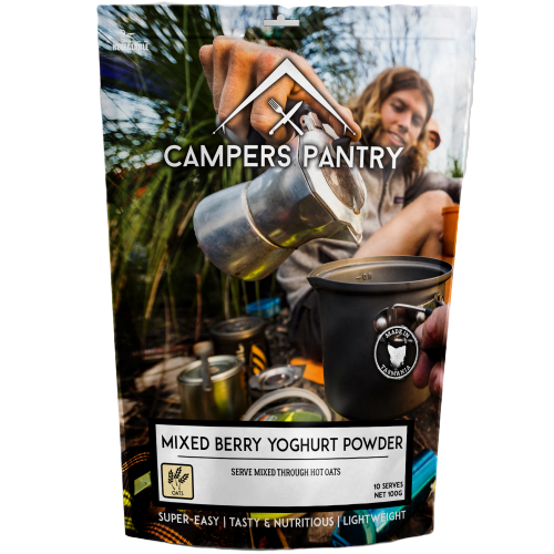 Campers Pantry Mixed Berry Yoghurt Powder 10 Serve - Find Your Feet Australia Hobart Launceston Tasmania Hiking Camping