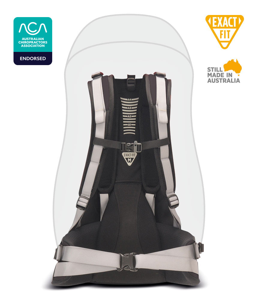 One Planet WBA Backpack - Find Your Feet Australia Hobart Launceston Tasmania - Black/Orange