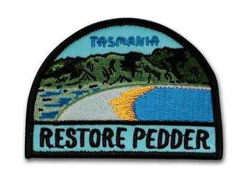 Keep Tassie Wild - Restore Lake Pedder Badge - Find Your Feet Australia Hobart Launceston Tasmania