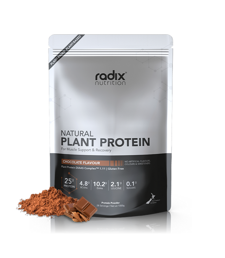 Radix Nutrition Natural Plant Protein - Chocolate - Find Your Feet Australia Hobart Launceston Tasmania