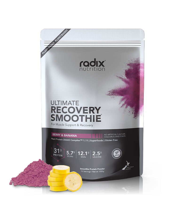 Radix Nutrition Ultimate Recovery Smoothies - Berry & Banana - Find Your Feet Australia Hobart Launceston Tasmania