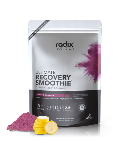 Radix Nutrition Ultimate Recovery Smoothies - Berry & Banana - Find Your Feet Australia Hobart Launceston Tasmania