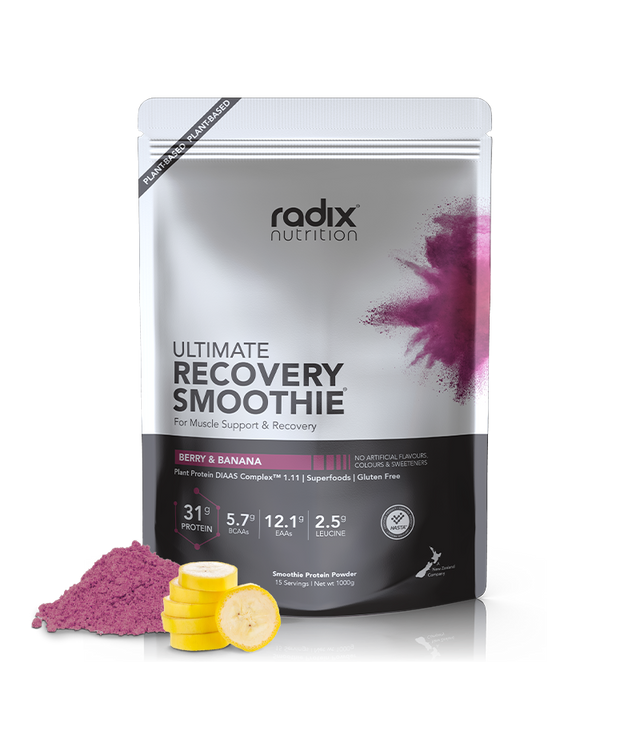 Radix Nutrition Ultimate Recovery Smoothies - Berry & Banana - Find Your Feet Australia Hobart Launceston Tasmania