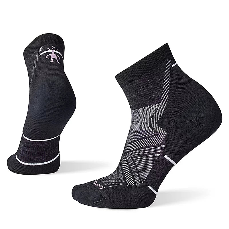 Smartwool Run Targeted Cushion Ankle Socks (Women's) - Find Your Feet Australia Hobart Launceston Tasmania - Black