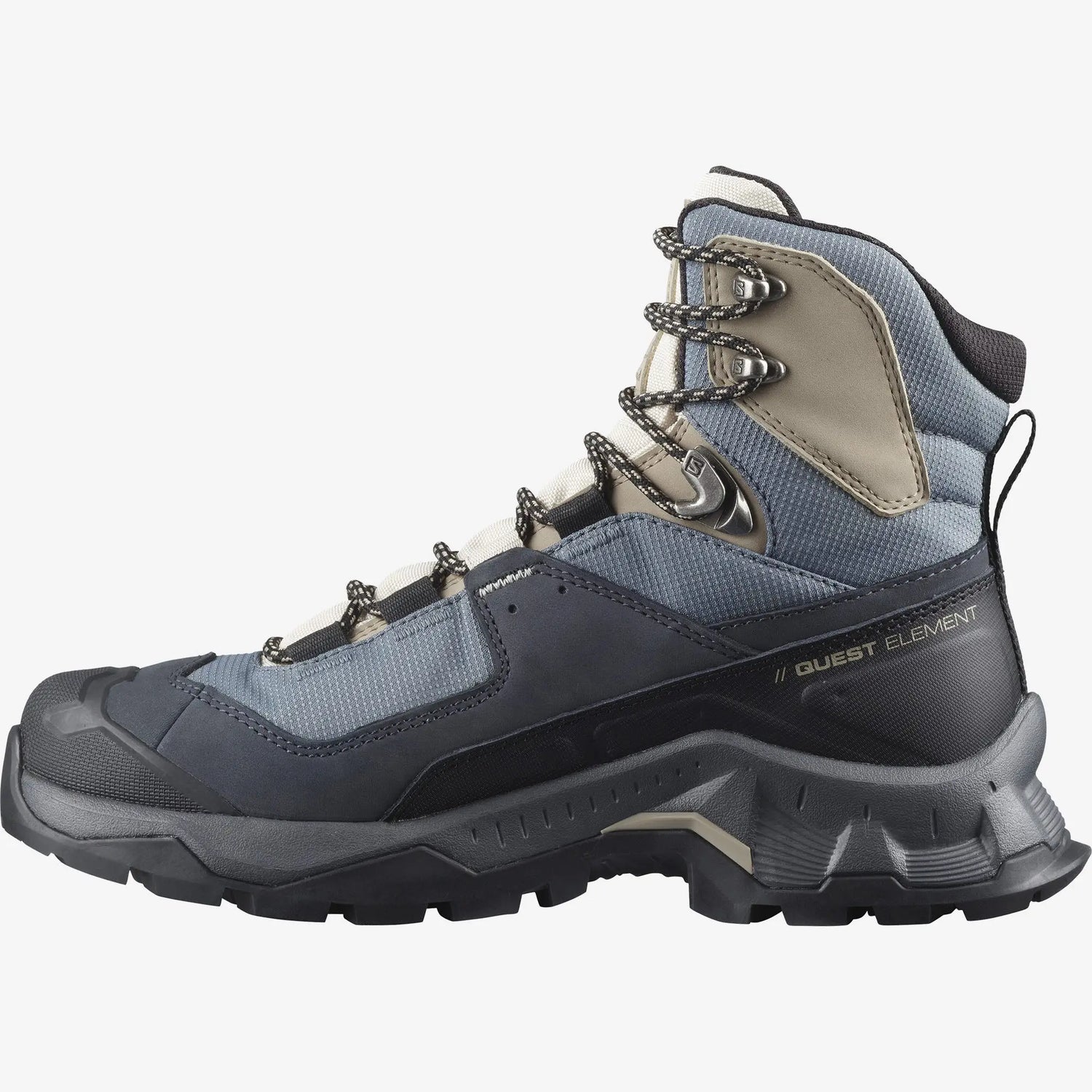 Salomon Quest Element GTX Hiking Boot (Women's) - Ebony/Rainy Day/Stormy Weather Salomon