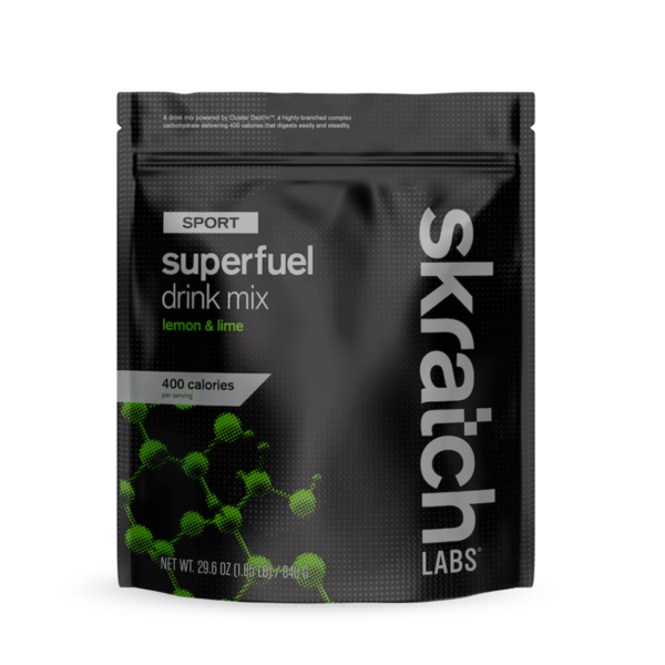 Skratch Labs Sports Superfuel Drink Mix Resealable Pouch 840g - Lemon & Lime - Find Your Feet Australia Hobart Launceston Tasmania