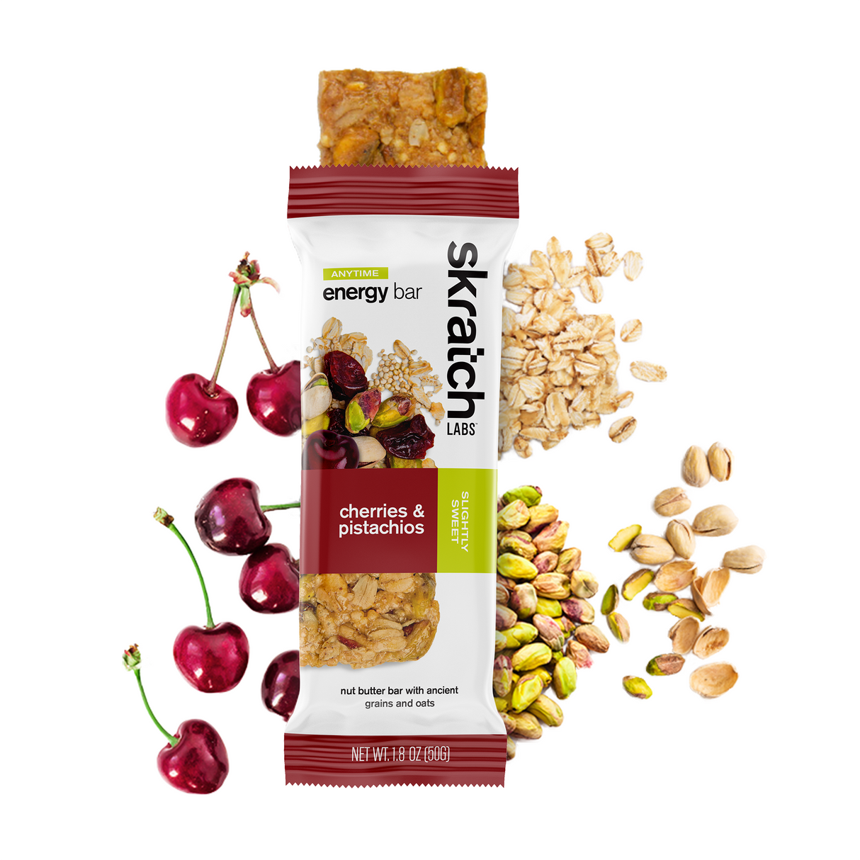 Skratch Labs Anytime Energy Bar - Cherries & Pistachios - Find Your Feet Australia Hobart Launceston Tasmania