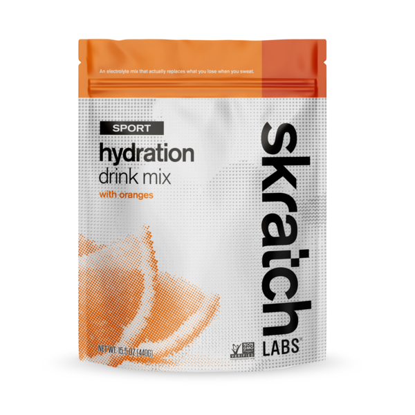 Skratch Labs Sport Hydration Drink Mix Resealable Pouch 440g - Orange - Find Your Feet Australia Hobart Launceston Tasmania