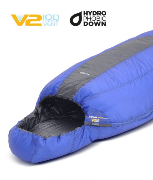 One Planet Sonder -3 700+DWR Sleeping Bag - Blue/Grey - Find Your Feet Australia Hobart Launceston Tasmania