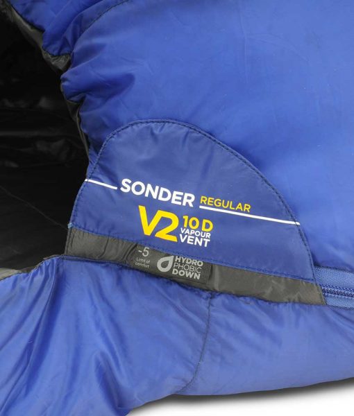 One Planet Sonder -3 700+DWR Sleeping Bag - Blue/Grey - Find Your Feet Australia Hobart Launceston Tasmania