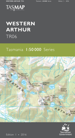 Tasmap 1:50000 Western Arthurs Map Find Your Feet Hiking Tasmania Hobart Launceston Tasmania