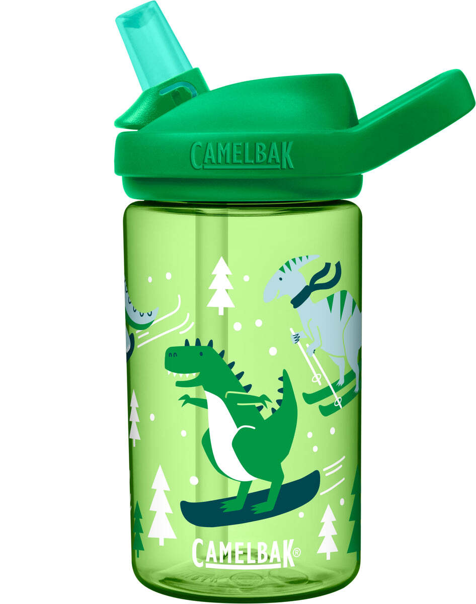 Camelbak Eddy+ Kids Bottle 400mL (Tritan Renew) - Find Your Feet Australia Hobart Launceston Tasmania - Shredder Dinos