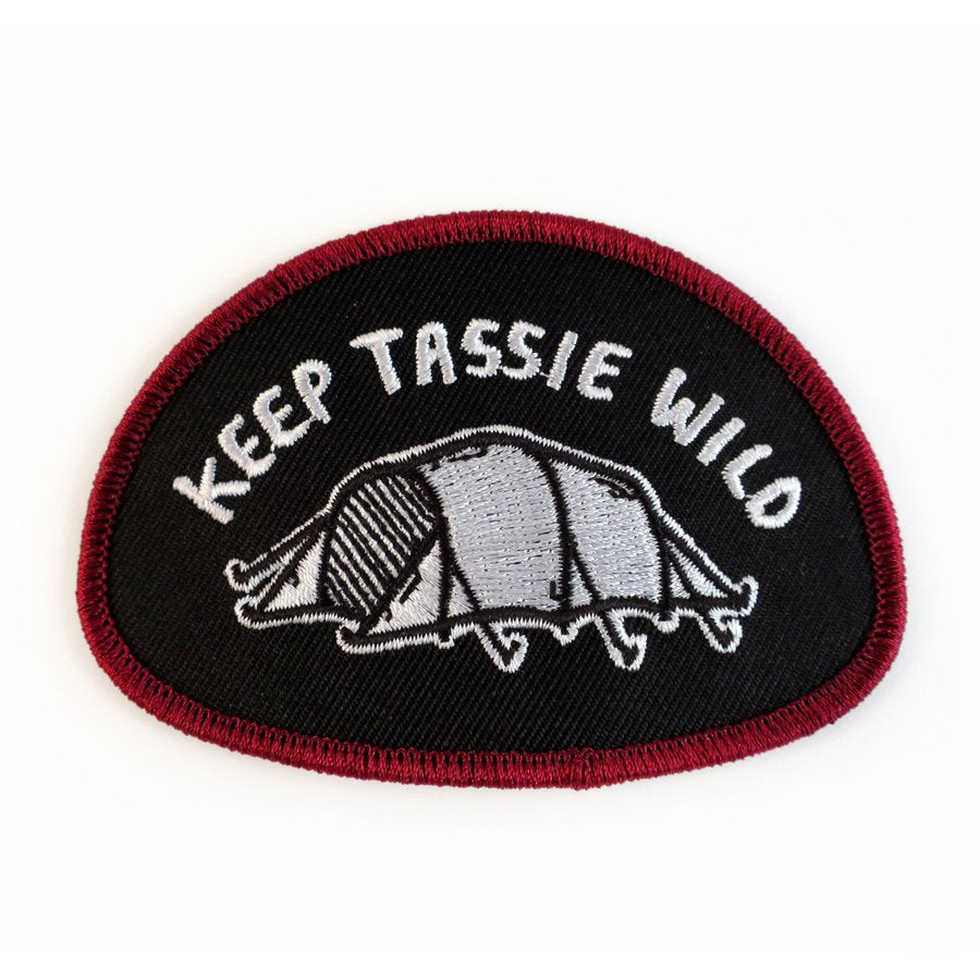 Keep Tassie Wild - Tent Badge - Find Your Feet Australia Hobart Launceston Tasmania