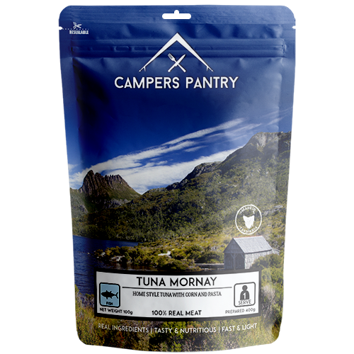 Campers Pantry Meals - Tuna Mornay - Find Your Feet Australia Hobart Launceston Tasmania Hiking