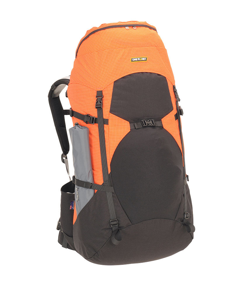 One Planet WBA Backpack - Find Your Feet Australia Hobart Launceston Tasmania - Black/Orange